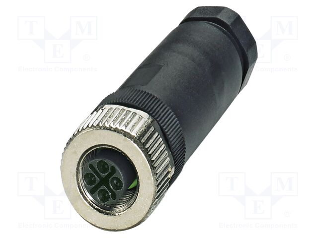 Connector: M12; plug; PIN: 3; 630V; straight; IP67; screw terminal