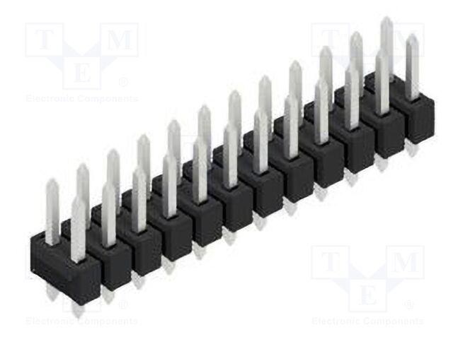 Connector: pin strips; pin header; male; PIN: 24; 2.54mm; THT; 2x12