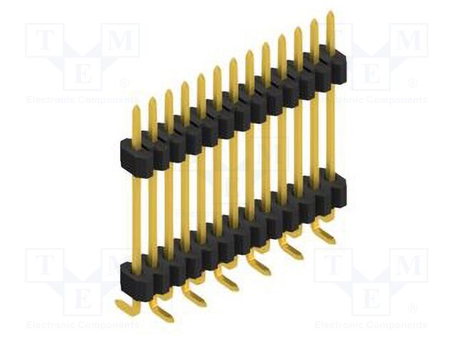 Connector: pin strips; pin header; male; PIN: 13; 1.27mm; SMT; 1x13