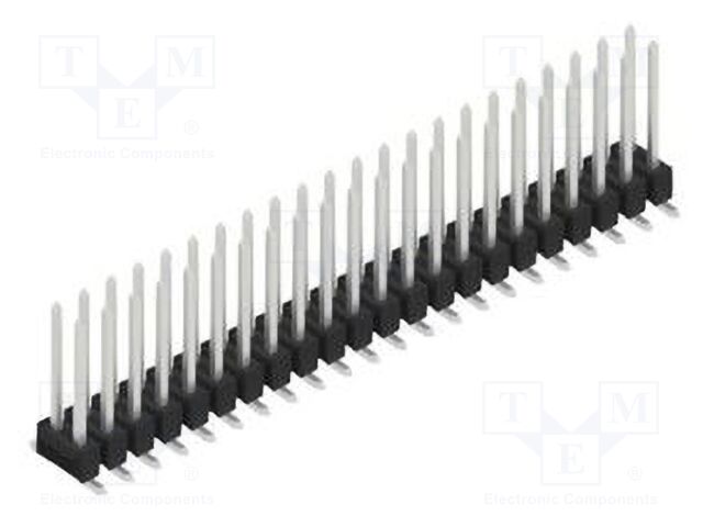 Connector: pin strips; pin header; male; PIN: 44; 2.54mm; SMT; 2x22