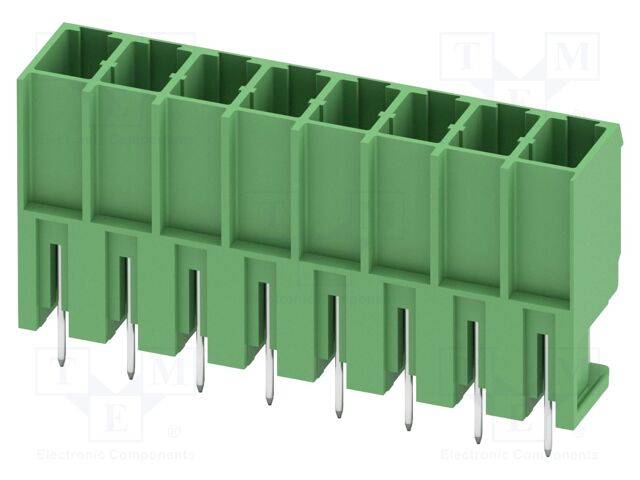 PCB headers, nominal cross section: 4 mm?, color: green, nom