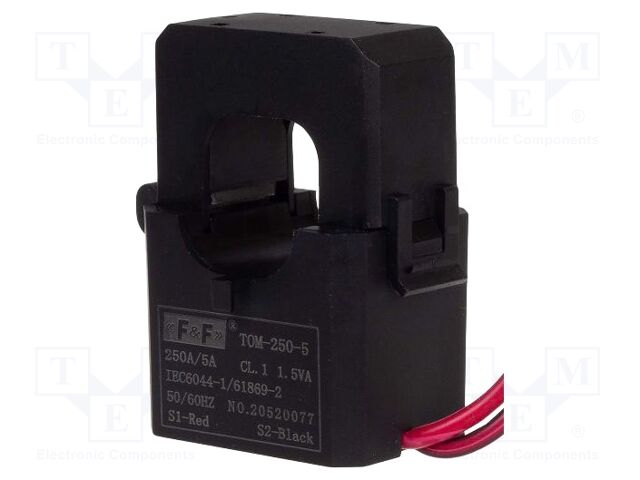 Current transformer; TOM; I AC: 200A; 1.5VA; IP20; Isec.wind.1: 5A