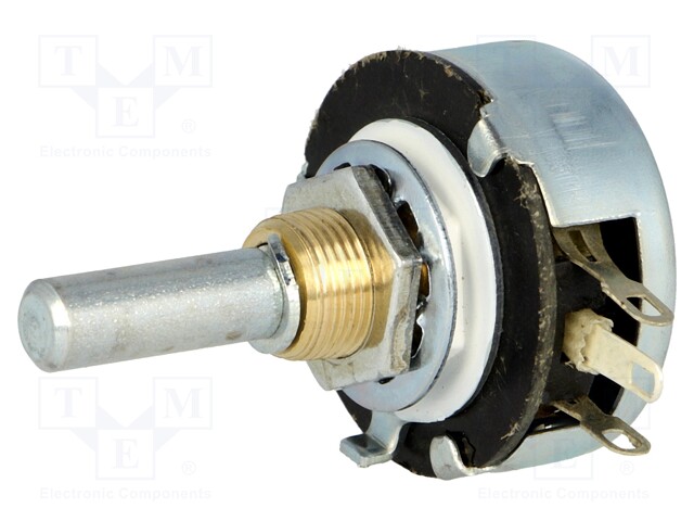 Potentiometer: shaft; single turn; 100Ω; 2W; ±10%; 6mm; wirewound