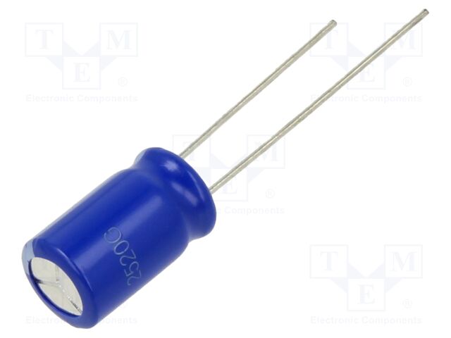 Supercapacitor; THT; 2F; 2.7VDC; -10÷30%; Ø8x14mm; 225mΩ; 4uA; Ø: 8mm