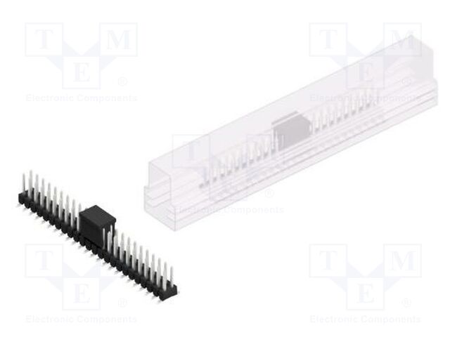 Connector: pin strips; pin header; male; PIN: 48; 2.54mm; SMT; 2x24