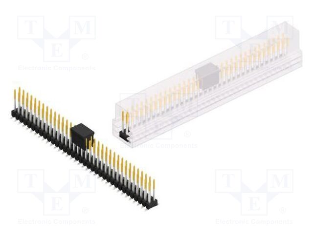 Connector: pin strips; pin header; male; PIN: 70; 2.54mm; SMT; 2x35
