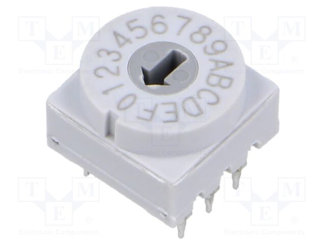 Encoding switch; HEX/BCD; Pos: 16; THT; Rcont max: 80mΩ; 4.9Ncm