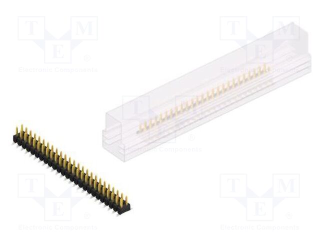 Connector: pin strips; pin header; male; PIN: 50; 2.54mm; SMT; 2x25