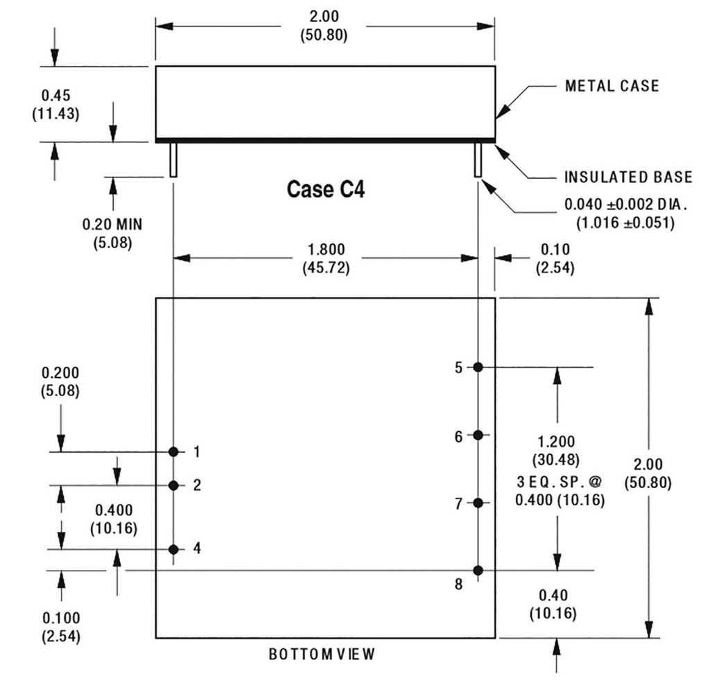 Converter: DC/DC; 20W; Uin: 9÷36V; Uout: 12VDC; Uout2: -12VDC; DIP