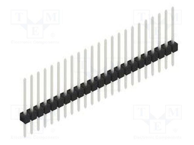Connector: pin strips; pin header; male; PIN: 23; 2.54mm; THT; 1x23