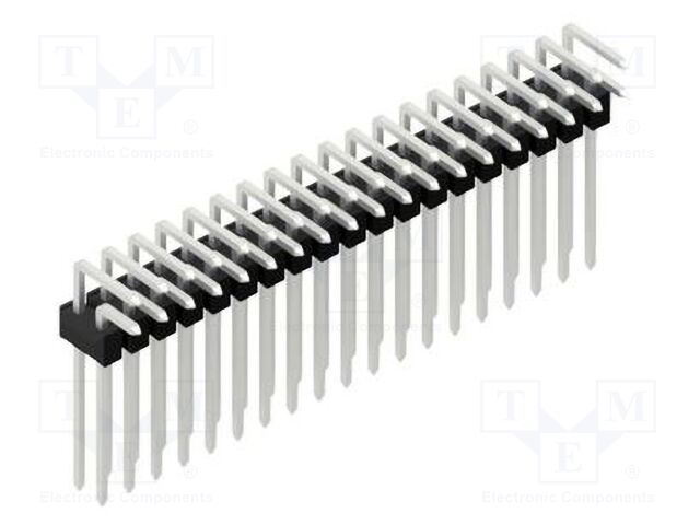 Connector: pin strips; pin header; male; PIN: 38; 2.54mm; THT; 2x19