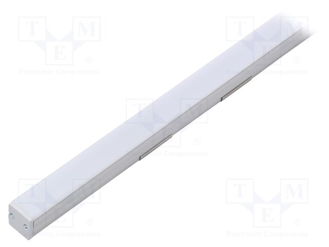 Profiles for LED modules; white; natural; L: 1m; FLOOR12; recessed