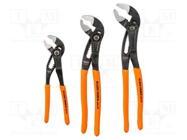 Tools set: pliers; adjustable; Features: PVC coated handles