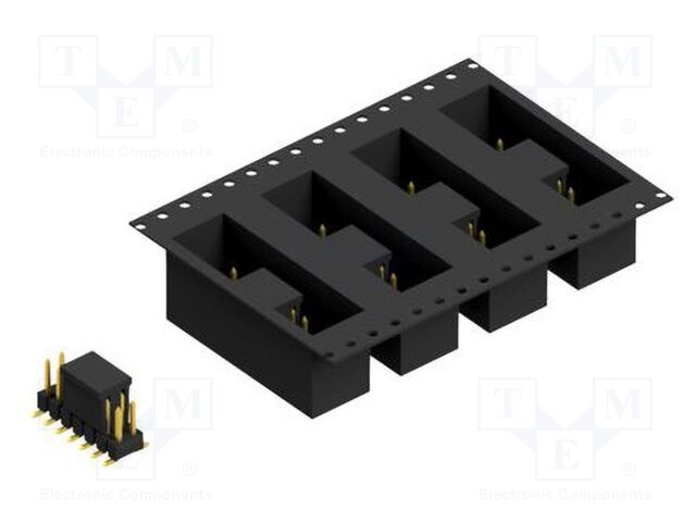 Connector: pin strips; pin header; male; PIN: 14; 2.54mm; SMT; 2x7