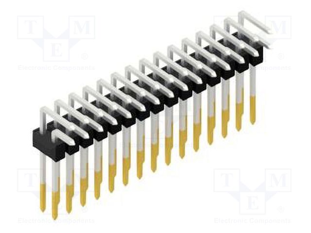 Connector: pin strips; pin header; male; PIN: 30; 2.54mm; THT; 2x15