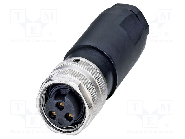 Connector: 7/8"; plug; PIN: 3; straight; unshielded; 12A; 300V; IP67