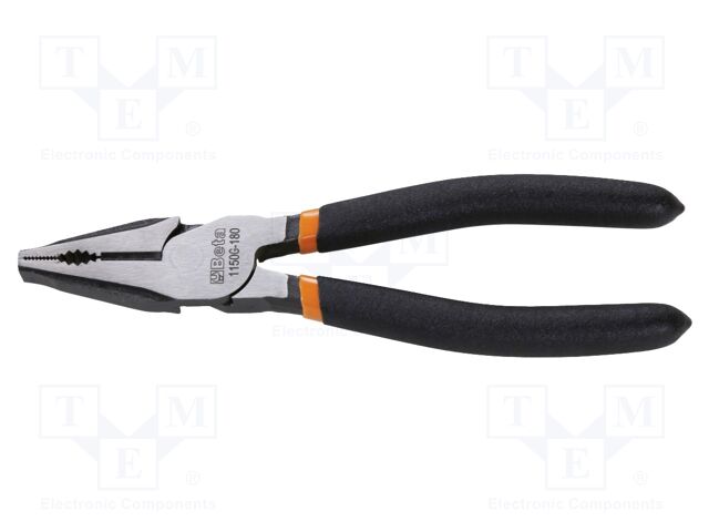 Pliers; universal; PVC coated handles,enhanced durability