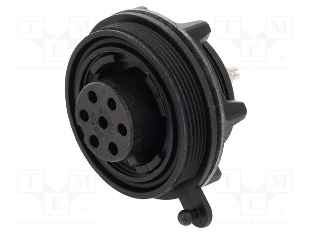 Connector: circular; socket; female; PIN: 7; 5A; 277V; IP68,IP69K