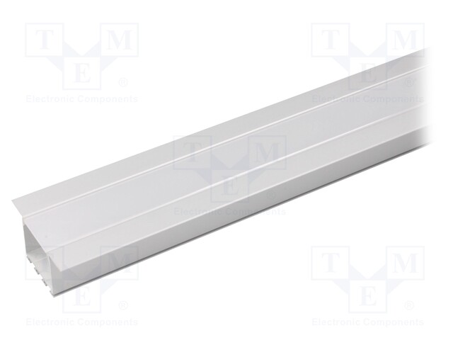 Profiles for LED modules; mat; recessed; L: 1m; aluminium