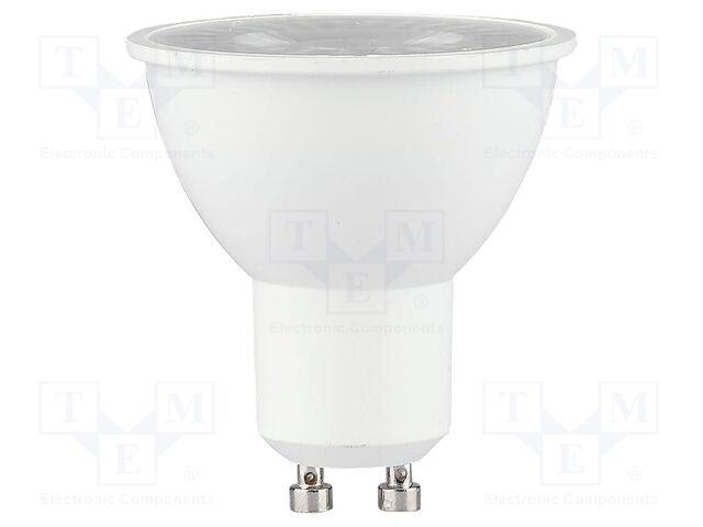 LED lamp; neutral white; GU10; 220÷240VAC; 610lm; P: 7.5W; 38°; IP20