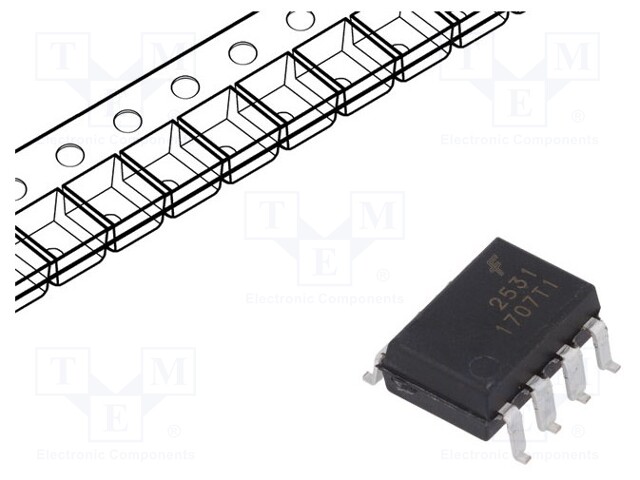 Optocoupler; SMD; Channels: 2; Out: transistor; 2.5kV; 1Mbps