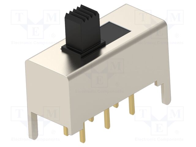 Switch: slide; Pos: 2; DPDT; 0.3A/125VAC; ON-ON; THT; -20÷85°C