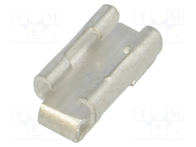 Terminal: flat; 2.8mm; 0.8mm; female; SMT; brass; tinned; horizontal