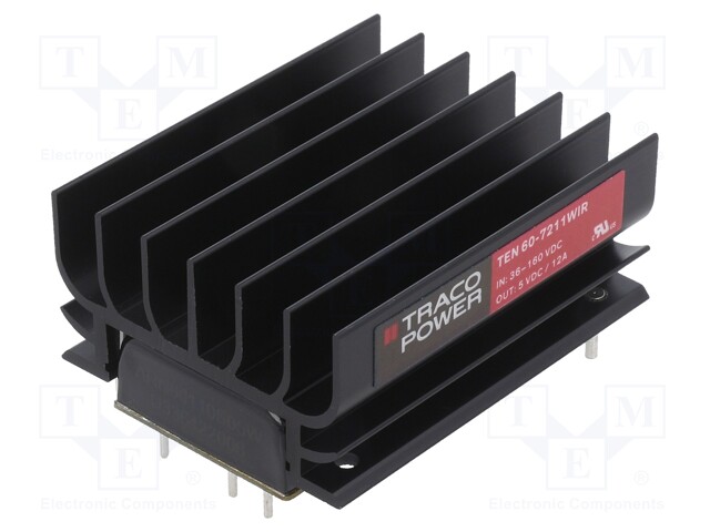 Converter: DC/DC; 60W; Uin: 36÷160V; 5VDC; Iout: 12000mA; 2"x1"