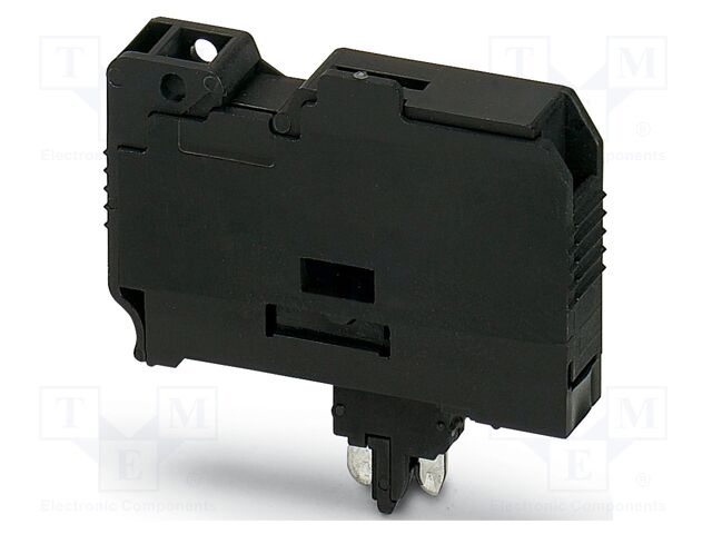 Connector: plug-in; 10A; PA; L: 27mm; W: 8.2mm; H: 40mm; Body: black