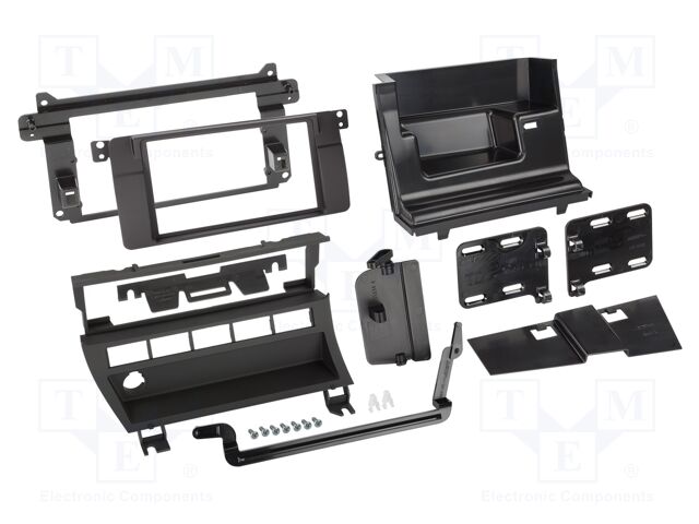 Radio frame; BMW; 2 DIN; black