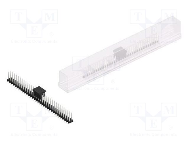 Connector: pin strips; pin header; male; PIN: 66; 2mm; SMT; 2x33
