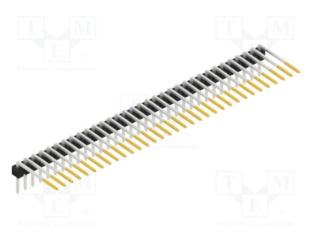 Connector: pin strips; pin header; male; PIN: 33; 2.54mm; THT; 1x33