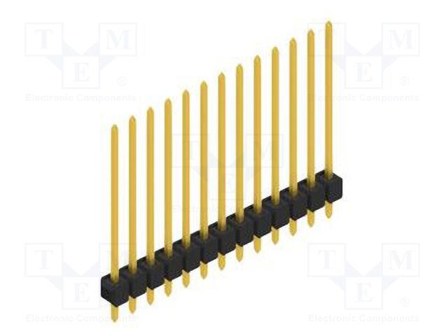 Connector: pin strips; pin header; male; PIN: 13; 2.54mm; THT; 1x13