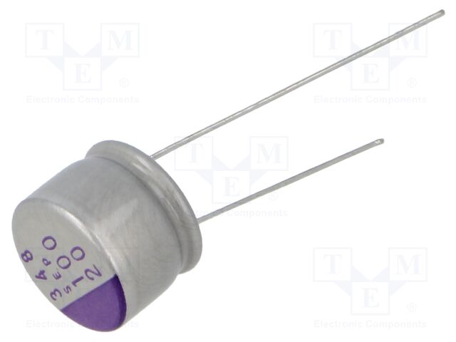 Capacitor: polymer; 100uF; 20VDC; ESR: 35mΩ; SEP; SMD; ±20%; Ø10x8mm