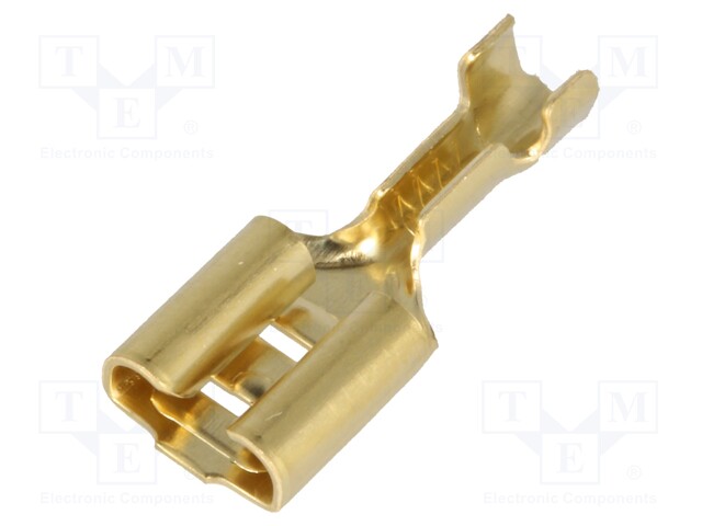 Terminal: flat; 6.3mm; 0.8mm; female; 0.5÷1mm2; crimped; for cable