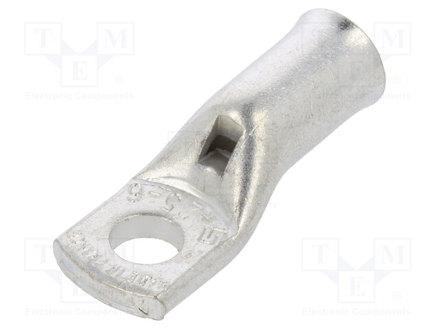 Ring terminal; M6; 25mm2; crimped; for cable; non-insulated; 3AWG