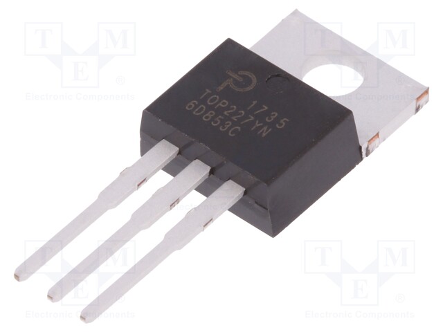 PMIC; AC/DC switcher,SMPS controller; 90÷110kHz; TO220-3; 4.3Ω