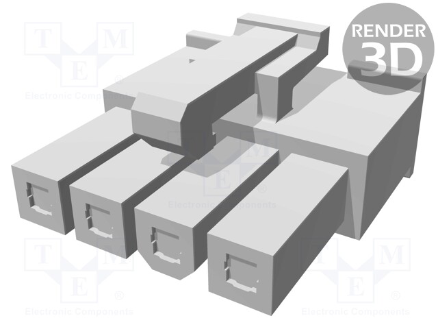 Plug; wire-wire/PCB; female; Mini-Fit Jr; 4.2mm; PIN: 4; for cable