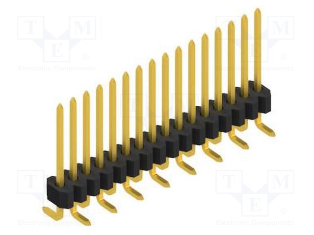 Connector: pin strips; pin header; male; PIN: 16; 1.27mm; SMT; 1x16