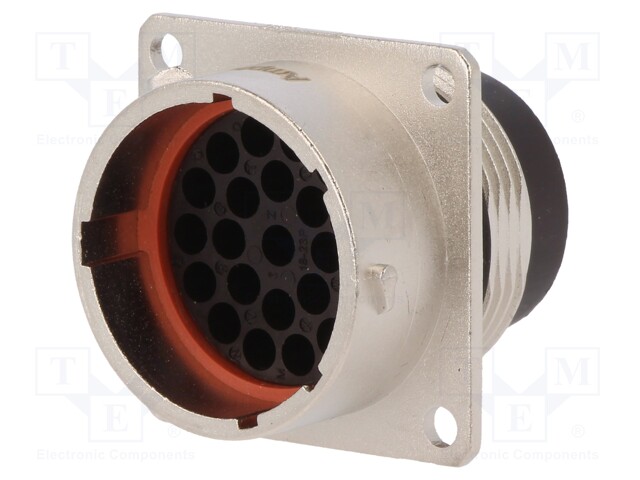 Connector: circular; Series: RT360; socket; male; PIN: 23; IP67