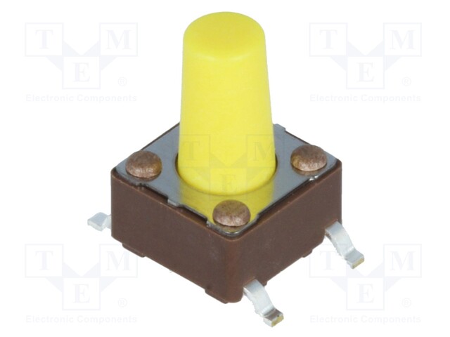 Microswitch TACT; SPST-NO; Pos: 2; 0.05A/12VDC; SMT; none; 5.2N