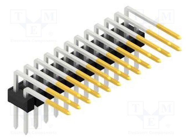 Connector: pin strips; pin header; male; PIN: 24; 2.54mm; THT; 2x12
