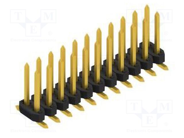 Connector: pin strips; pin header; male; PIN: 22; 2mm; SMT; 2x11