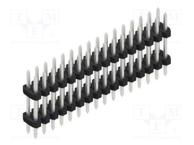 Connector: pin strips; pin header; male; PIN: 32; 2mm; THT; 2x16