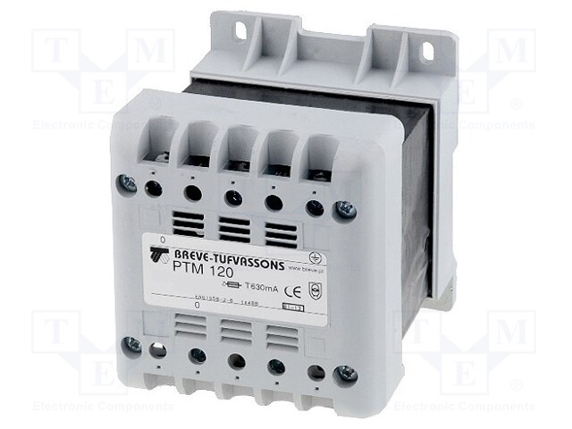Transformer: mains; 120VA; 400VAC; 230V; Leads: terminal block