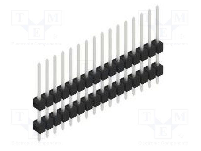 Connector: pin strips; pin header; male; PIN: 16; 2.54mm; THT; 1x16