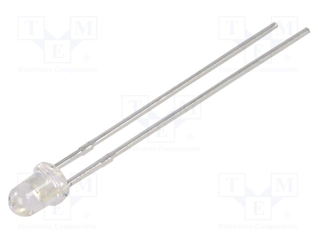 LED; 3mm; amber; 270÷460mcd; 30°; Front: convex; 1.6÷2.6V; 65mW