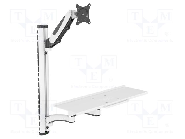 Holder; for wall mounting; 8kg; 32"; white; 75x75mm,100x100mm