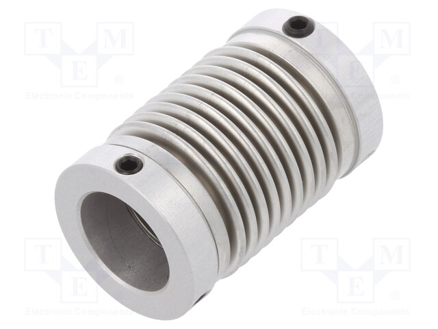 Coupling; Ø1: 12mm; Ø2: 10mm; Mat: aluminium,stainless steel