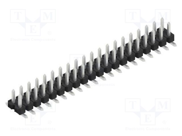Connector: pin strips; pin header; male; PIN: 40; 2.54mm; SMT; 2x20